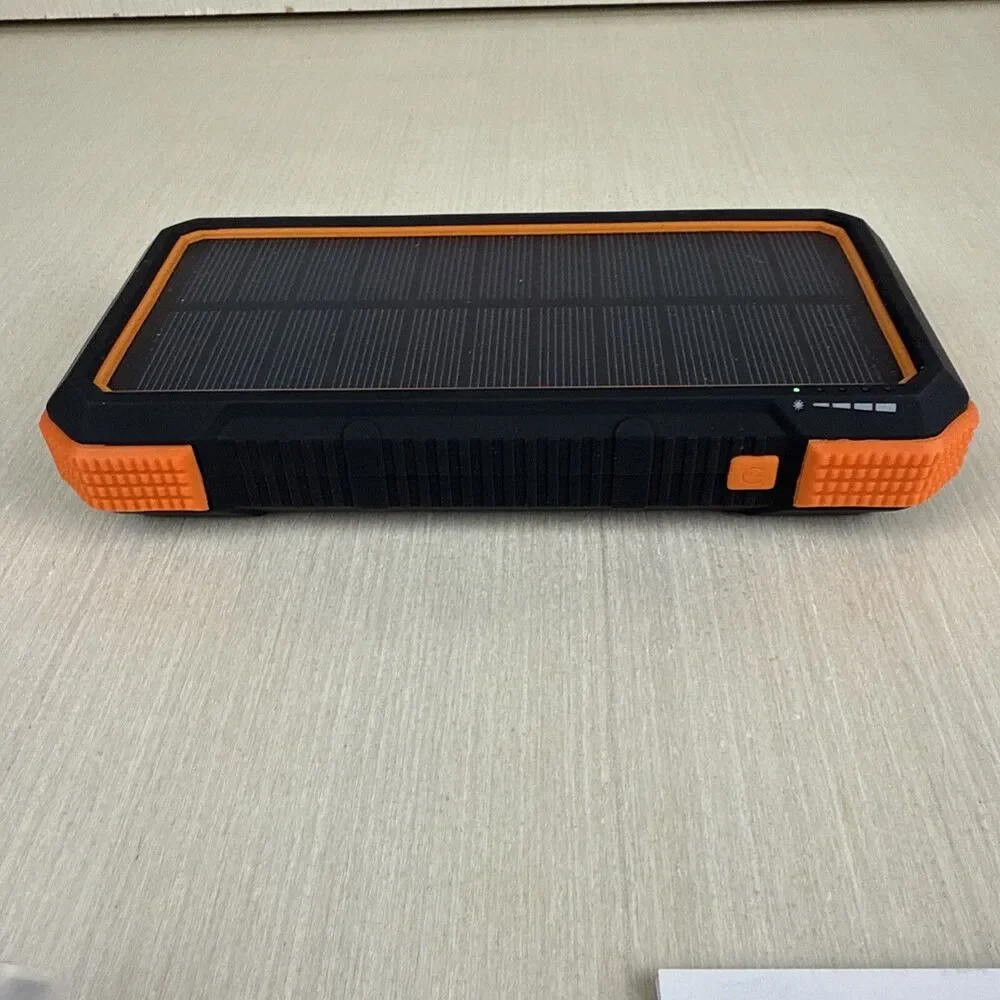New BLAVOR PN-W12 Qi Solar Power Bank Flashlight Compass Orange